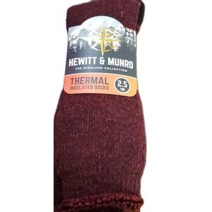 Hewitt & Munro Men's Highland Collection England Thermal Insulated Socks New NWT